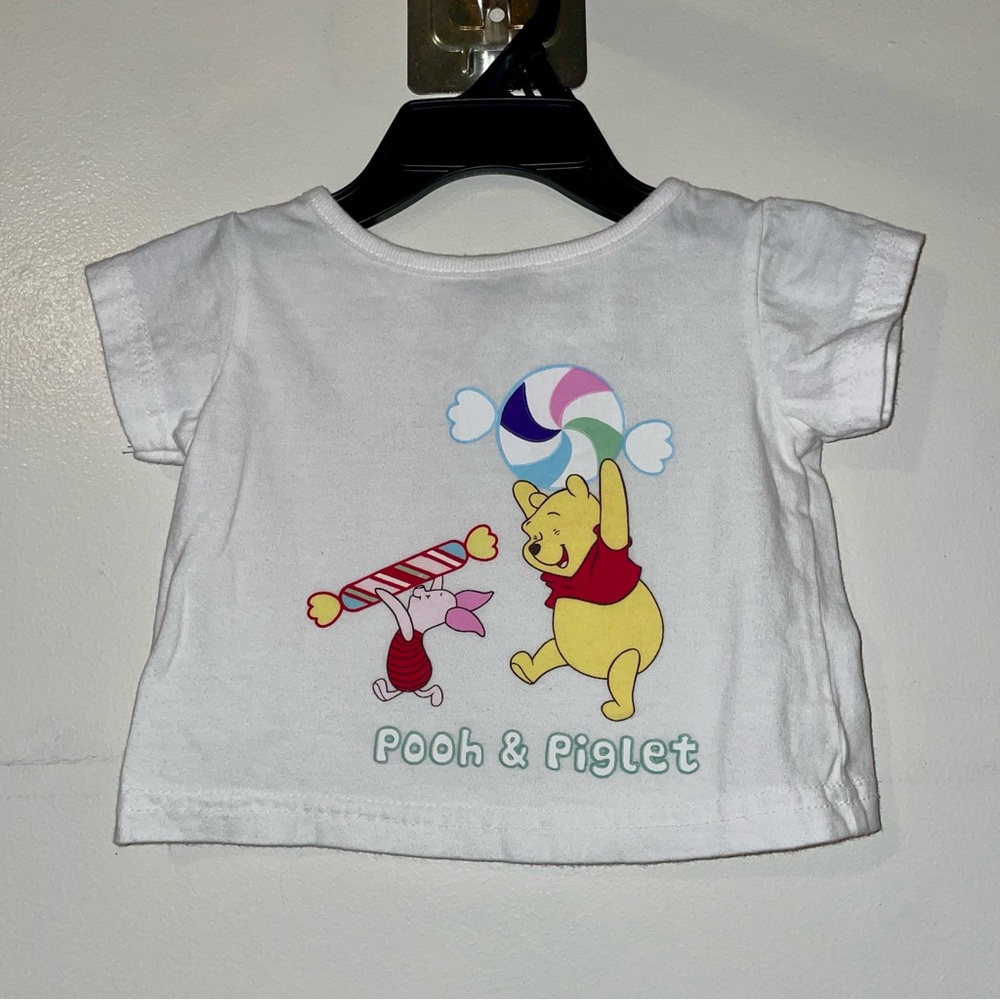Disney White Pooh & Piglet Candy Graphic Tee